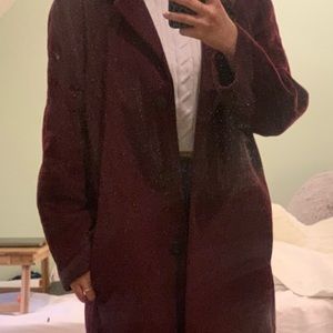 Banana republic maroon color coat (new with tags)